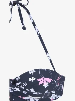 Maillot de bain bandeau à armatures superbe imprimé floral