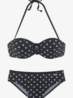 Maillot de bain bandeau à armatures design tendance