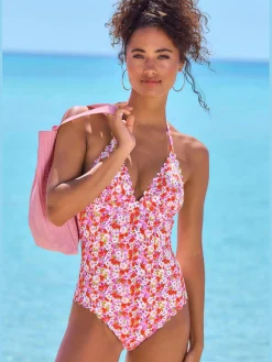 Maillot de bain bords ondulés au laser