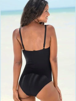 Maillot de bain bords ondulés au laser