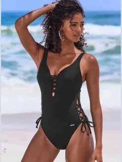 Maillot de bain coloris uni tendance
