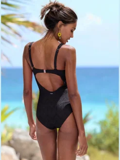 Maillot de bain découpe tendance devant