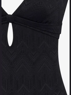 Maillot de bain découpe tendance devant