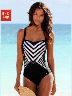 Maillot de bain design noir-blanc tendance