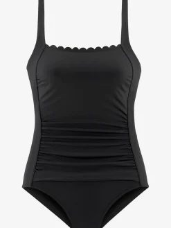 Maillot de bain double bordure cocotte, couleurs contrastées