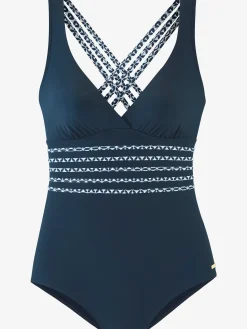 Maillot de bain détails contrastés