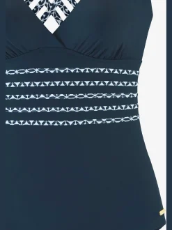 Maillot de bain détails contrastés