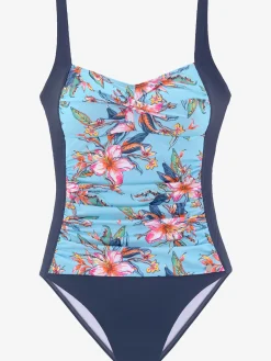 Maillot de bain empiècement floral