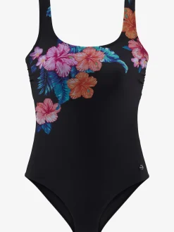 Maillot de bain imprimé floral plaqué devant