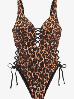 Maillot de bain imprimé léopard tendance