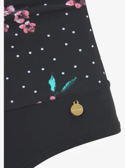 Maillot de bain imprimé tendance avec fleurs et petits pois