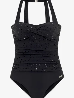 Maillot de bain look glamour, aspect paillettes tendance