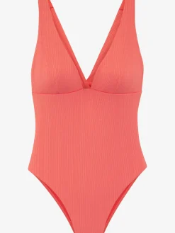 Maillot de bain matière structurée tendance à rayures