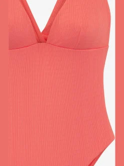 Maillot de bain matière structurée tendance à rayures