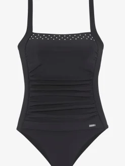 Maillot de bain moderne avec rivets décoratifs couleur doré