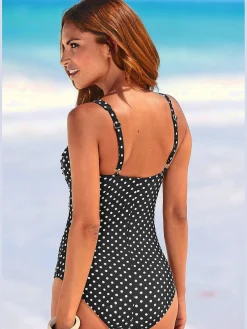 Maillot de bain motif petits pois