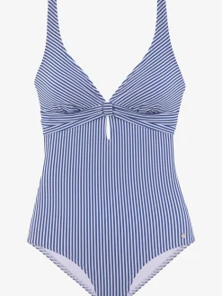 Maillot de bain motif rayé marin