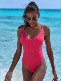 Maillot de bain structure côtelée tendance