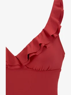 Maillot de bain volant élégant à l'encolure