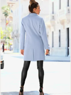 Manteau avec grand col à revers