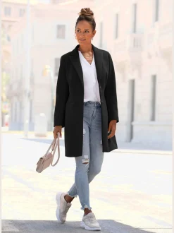 Manteau avec grand col à revers