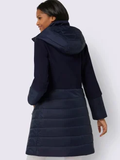 Manteau court aspect laine