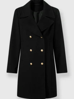 Manteau court boutons décoratifs