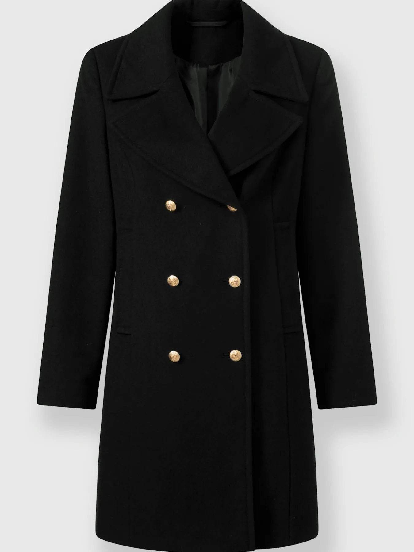 Manteau court boutons décoratifs