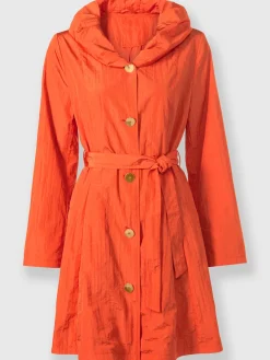 Manteau court effet froissé tendance