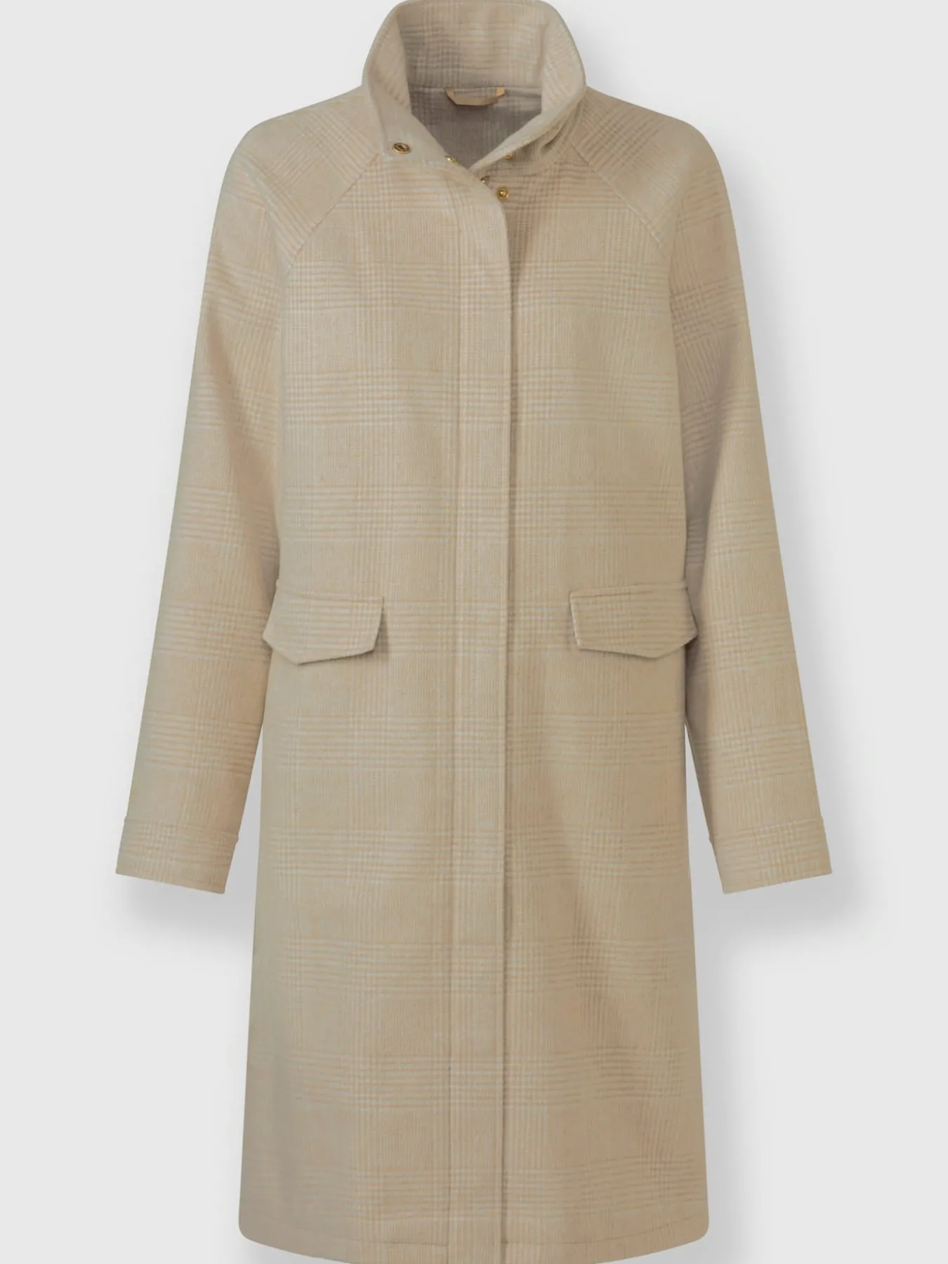 Manteau court motif à carreaux