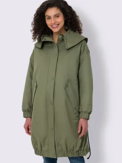 Manteau d'hiver capuche intégrée au col