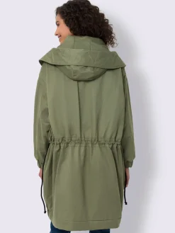 Manteau d'hiver capuche intégrée au col
