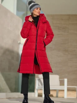 Manteau d'hiver joli aspect contrasté