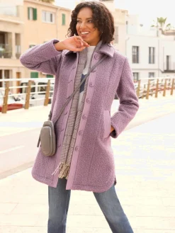 Manteau d'hiver qualité bouclée chaude