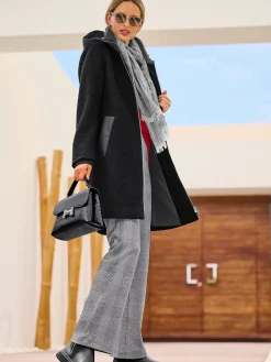 Manteau en laine qualité bouclé hivernale