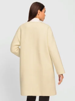 Manteau en laine tissu structuré de qualité