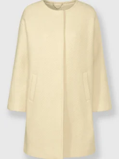 Manteau en laine tissu structuré de qualité
