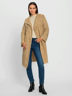 Manteau en tricot grosses mailles tendance