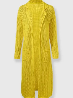 Manteau en tricot joli motif ajouré