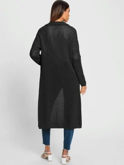 Manteau en tricot joli motif ajouré