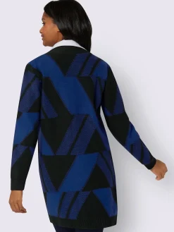 Manteau en tricot tricot jacquard de qualité