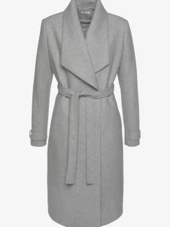 Manteau longueur genou, col à revers