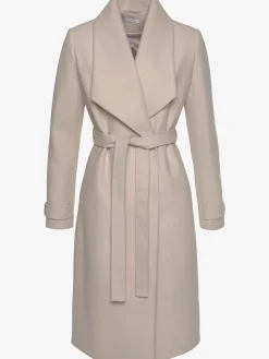 Manteau longueur genou, col à revers