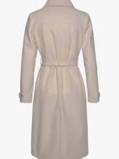 Manteau longueur genou, col à revers