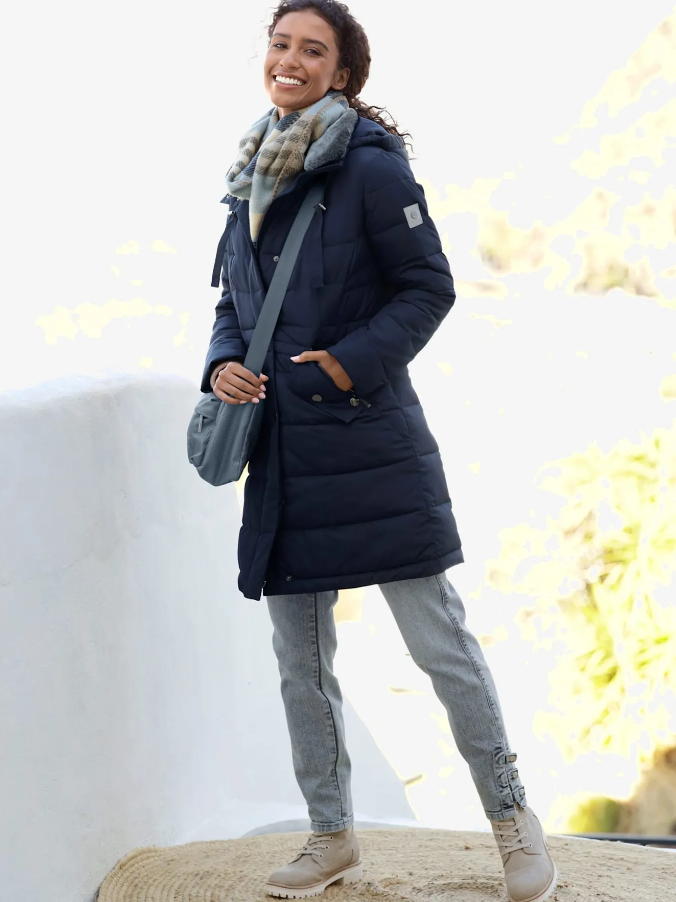 Manteau matelassé capuche amovible