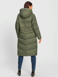 Manteau matelassé capuche amovible grâce à une glissière