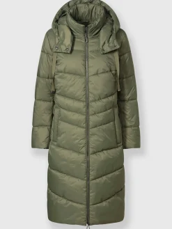 Manteau matelassé capuche amovible grâce à une glissière