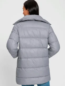 Manteau matelassé col montant tendance