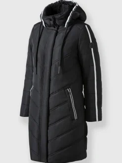 Manteau matelassé détails contrastés