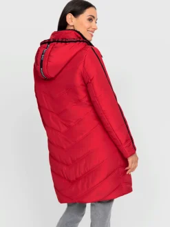 Manteau matelassé détails contrastés